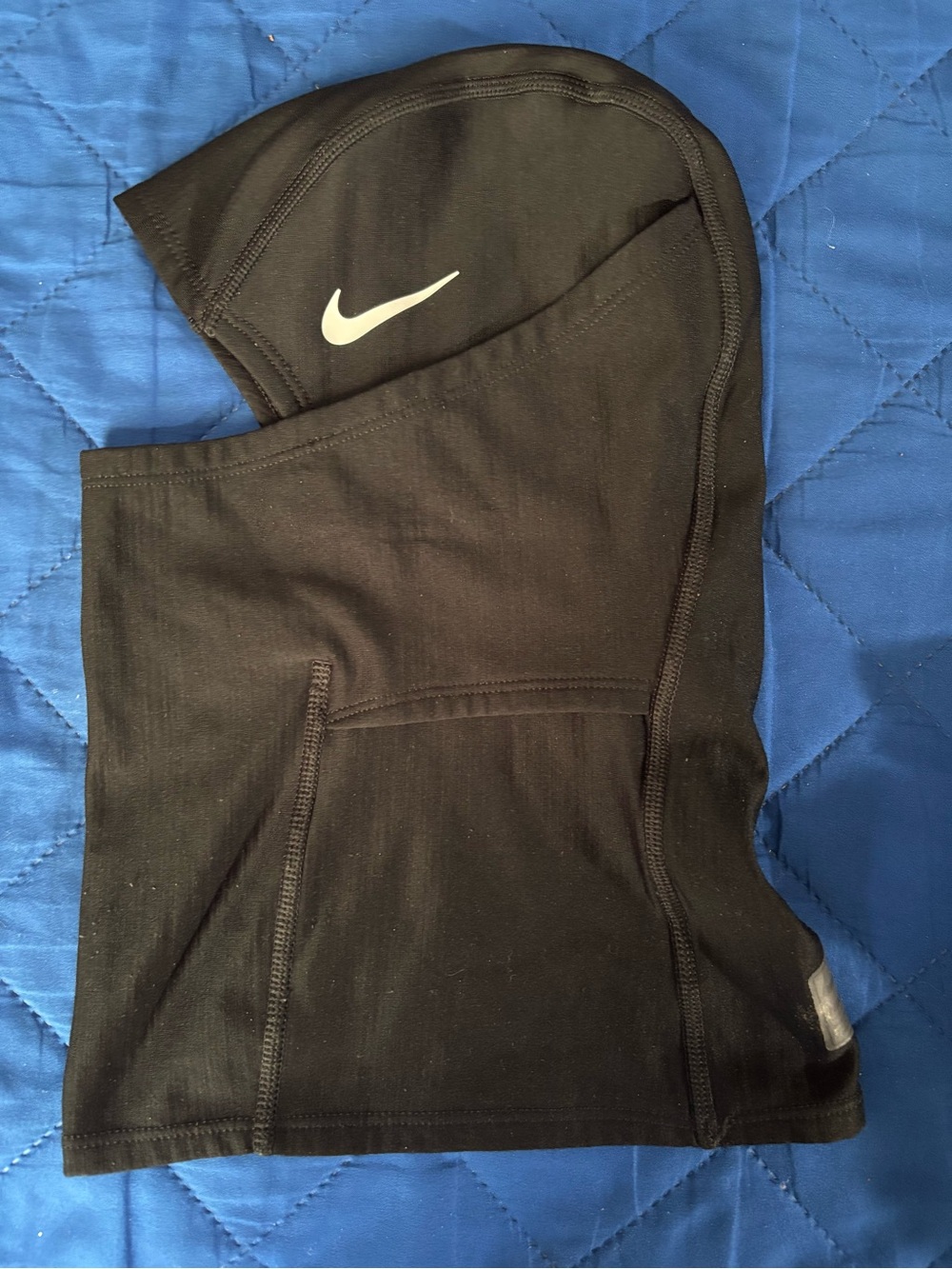 Nike Black Kids Balaclava Hood with White Swoosh